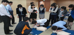 함양소방서. NH농협 함양군지부 직원 심폐소생술 교육 