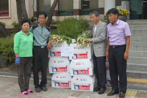 선녀와나무꾼영농법인. 마천면에 열무 500Kg 기탁