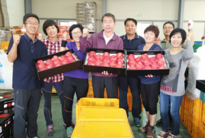 “함양물레방아 사과 영남권 맛 자랑”