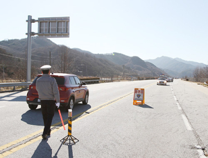 함양경찰서, ‘블랙아이스’ 우려지역 점검 및 교통사고 발생 모의훈련