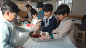 병곡초, 전통 음식 체험으로 전통문화 배운다