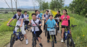 지곡초, 남원 요천 자전거길 15km 완주