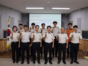 함양소방서, 2025년 하반기 정기인사 신고식 개최